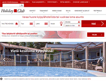 Tablet Screenshot of holidayclubresorts.com